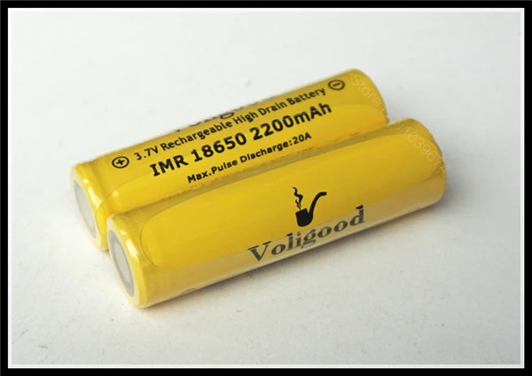 Перезаряжаемые литий ионные аккумуляторные батареи Voligood IMR 18650 20A 2200mAh 3 7 V|imr 18650|cell