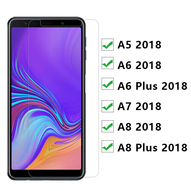Защитное стекло для Samsung a7 2018 a 7 8 plus защитная пленка galaxy A5 A6 A8 A 5 6 5a 6a 7a 8a экрана