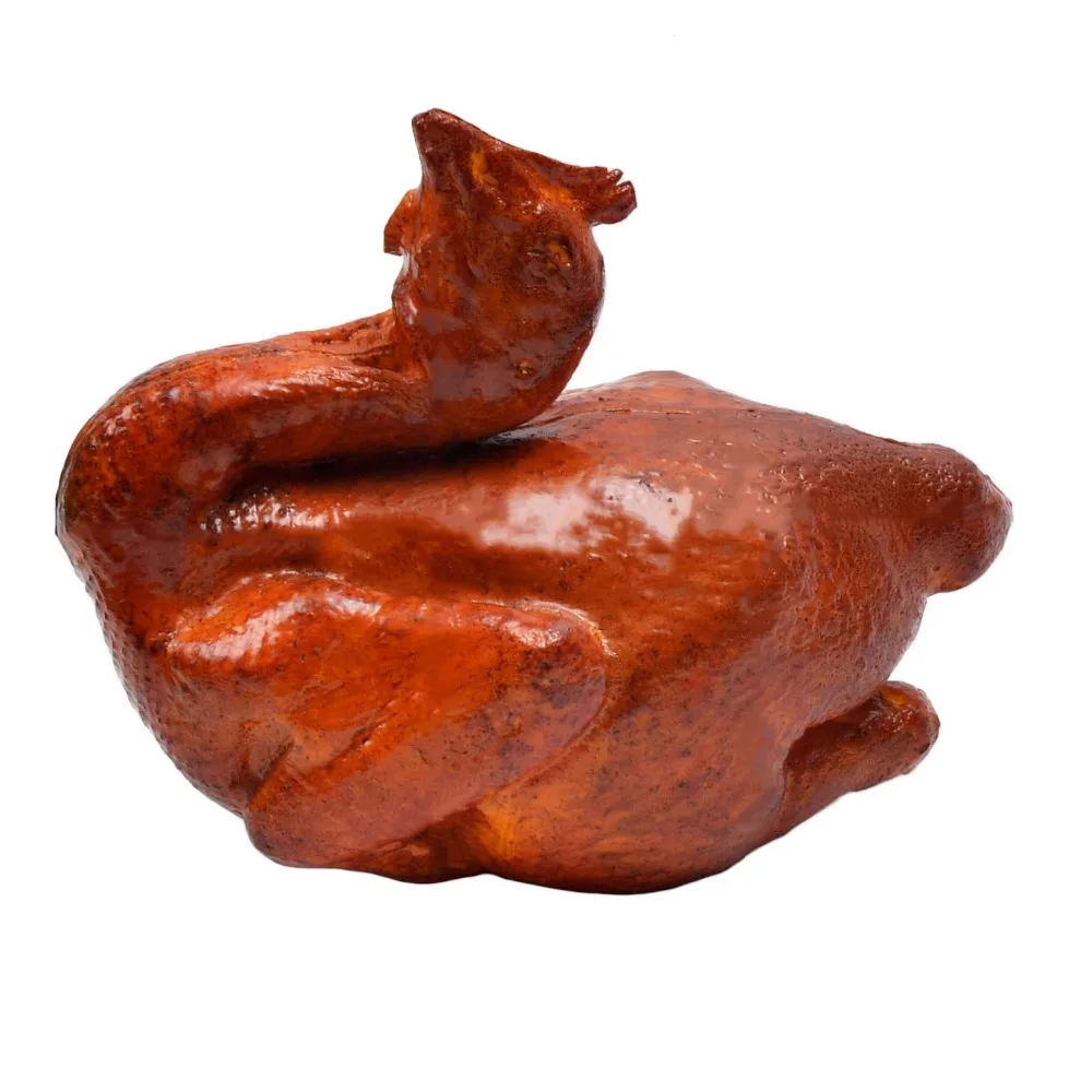 

Gresorth 7.5 inch Fake Roast Chicken Lifelike Artificial Salt-baked Chicken Decoration for Home Party Christmas Display