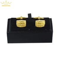 high quality 100pcs black faux leather mens jewelry cufflinks box gift storage organizer case cuff link display box holder