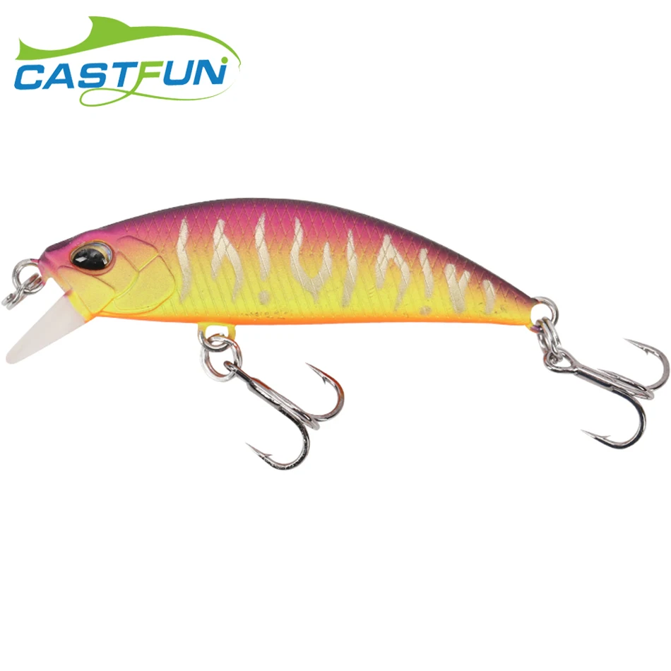 CASTFUN черный Minnow 5,0g 5 см, погружная блесна, все класс Smart приманка воблер свежий морской китайский окунь Minnow приманки для ловли рыбы
