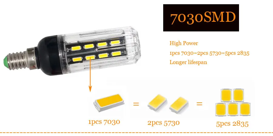 B22 Bayonet SMD7030 светодиодный светильник лампа-кукуруза AC220V 25 Вт 15 12 9 s 22 28 42 | Лампы и
