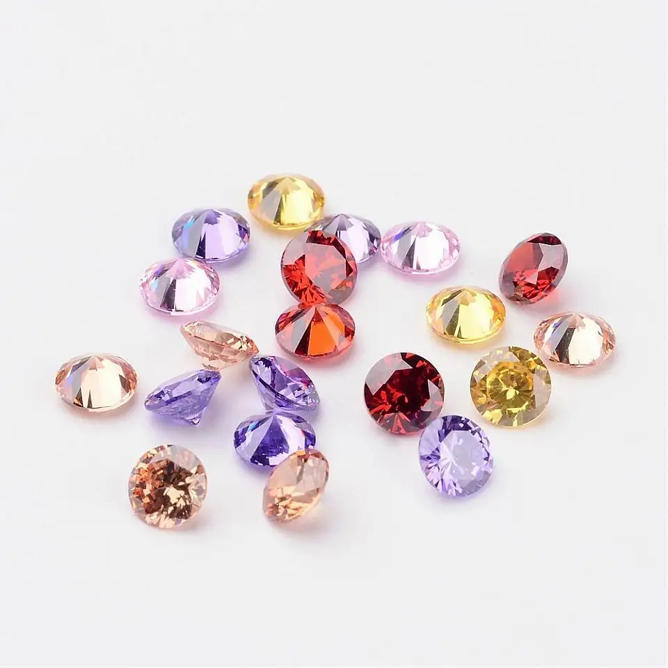 20 шт. смешанные Класс в Rivoli XILION формы кубический цирконий Кабошоны граненый 5x3