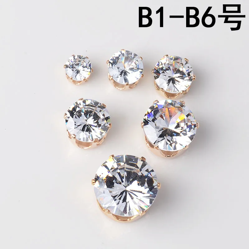 

10pcs 6/8/10/12/14mm Gold/silver color Alloy jewelry Zircon Beads charm pendant for DIY handmade Jewelry Making Wholesale