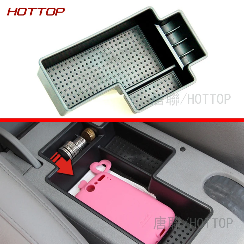 Ящик для хранения в подлокотнике автомобиля подсветки перчаточного ящика лоток