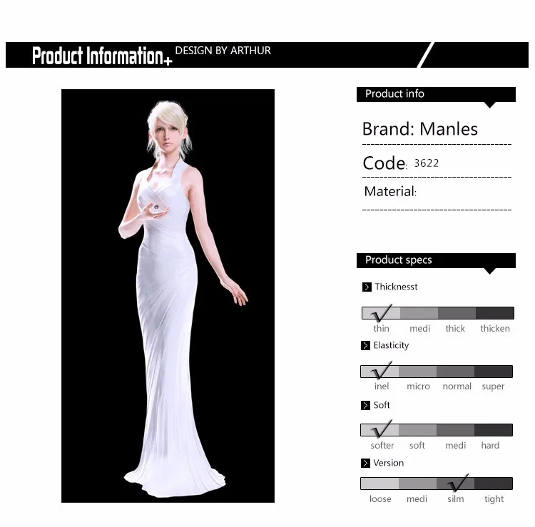 Lunafreya NOx Рапира платье Final Fantasy XV костюм Косплэй сексуальный костюм белый нарядное платье на Хеллоуин для девочек настроить взрослых Для женщин