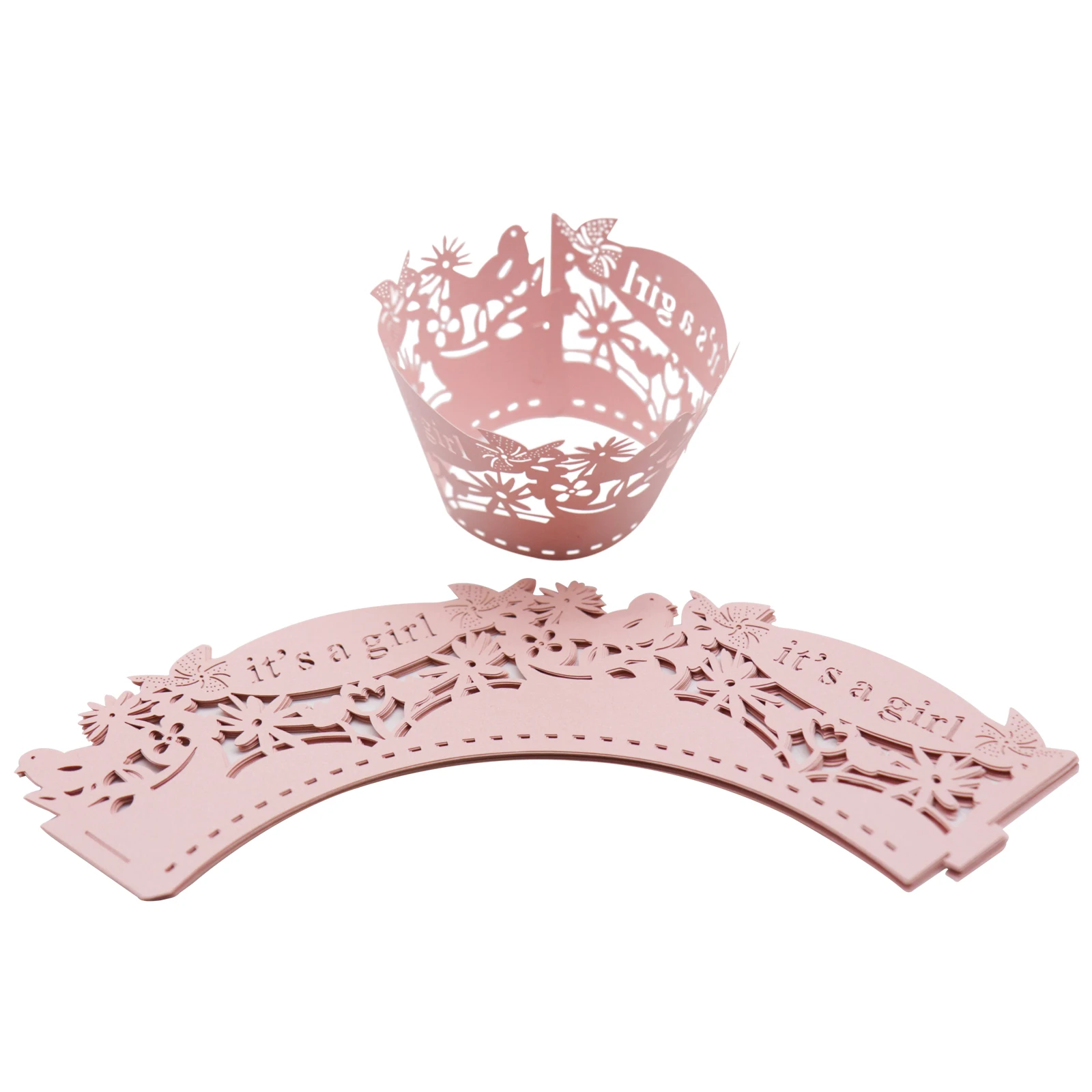 10 шт. бумажная Лазерная резка Кекс упаковка для торта обертывания чехол DIY День