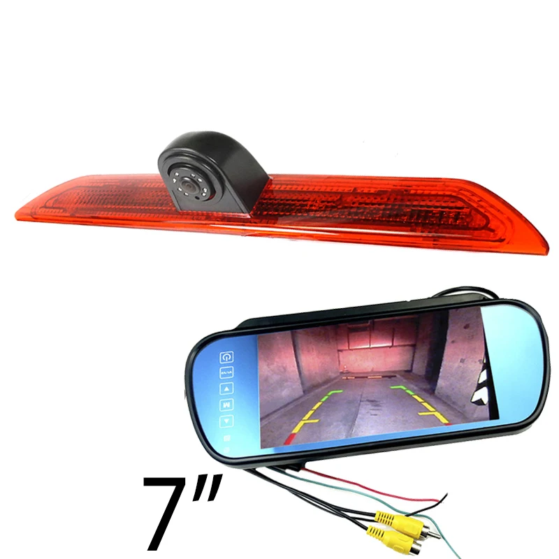 camera with 6609 IR тормозной светильник заднего вида для FORD Transit, настраиваемый тормозной светильник, камера, модель с 6 шт., ИК светодиодный светильник и автомобильный монитор - Название цвета: camera with 6609
