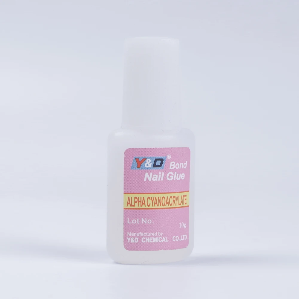 1 шт 10 г/2 г BYB клей для ногтей с кистью для дизайна ногтей faux ongles avec coll для наконечников Блестящий акриловый декоративный гель-клей