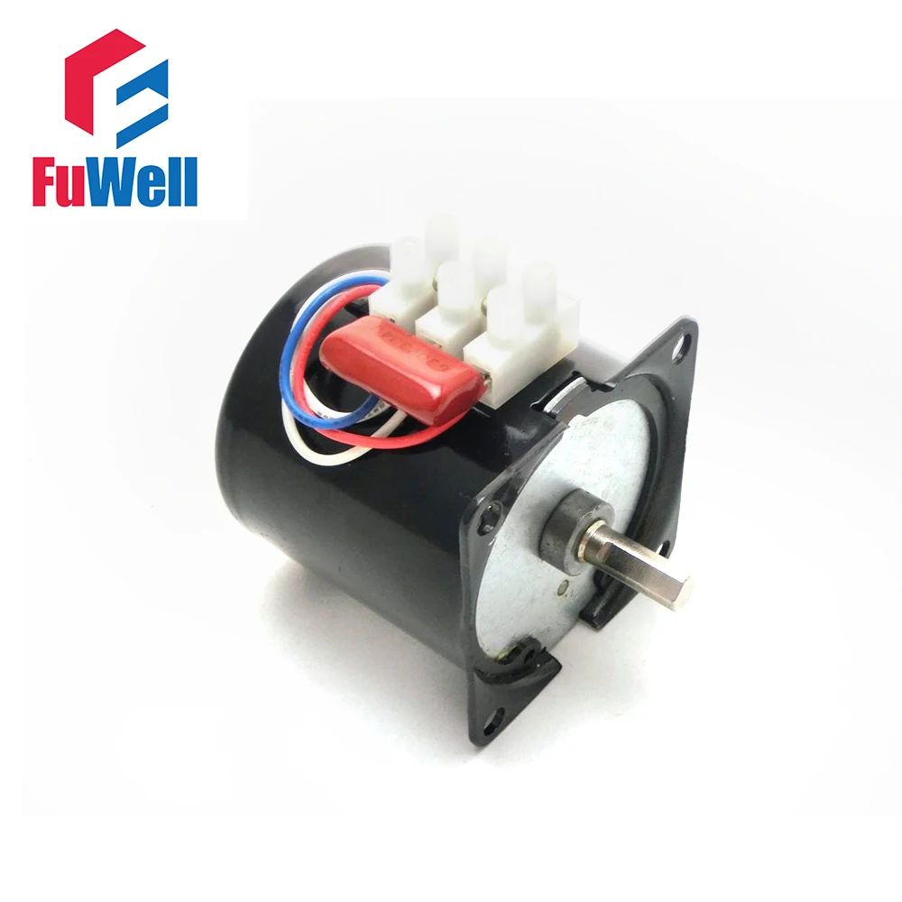 Синхронный редукторный двигатель 60KTYZ 7 мм с диаметром вала переменного тока 220 В 10 об/мин