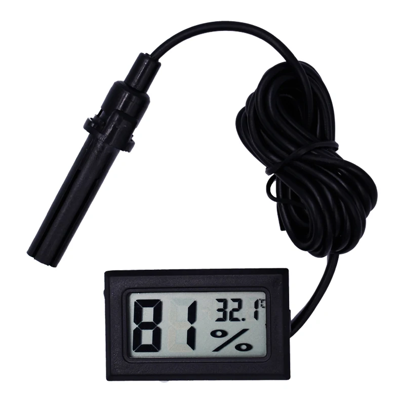 Mini LCD Digital Thermometer Hygrometer Thermostat Indoor Convenient Temperature Sensor Humidity Meter Gauge Instruments Probe |