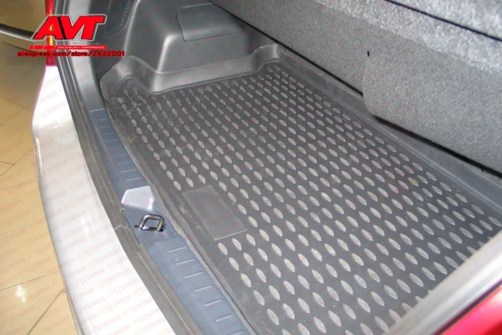 Коврики для багажника Toyota Yaris 2006-хэтчбек 1 шт. резиновые коврики Нескользящие резиновые аксессуары для салона автомобиля
