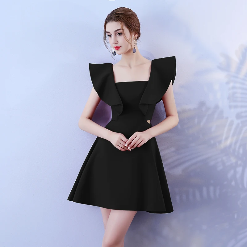 Короткие модные коктейльные платья из микрофибры для девушек летние женские