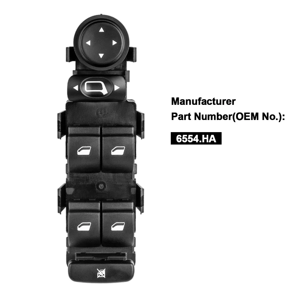 Передний регулятор электростеклоподъемника с левой стороны для Citroen C4 2004-2015 6554.HA