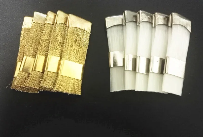 Медная плоская щетка для чистки зубных щелок и стоматологических продуктов