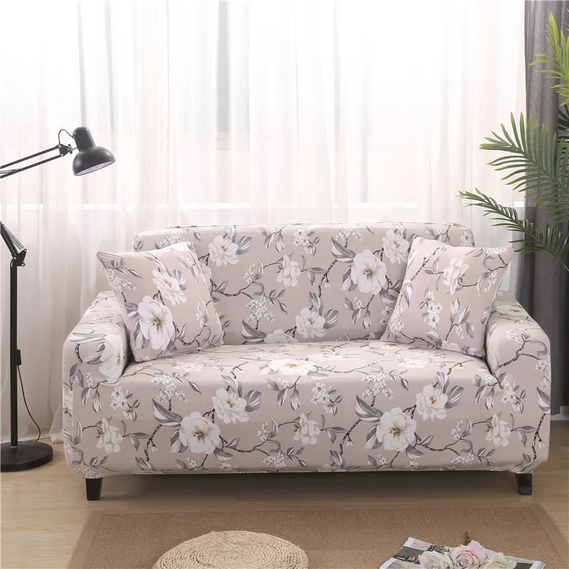 

Pastoral Floral Sofa Slipcovers Tight Wrap All-inclusive Slip-resistant Elastic Cubre Sofa Towel Corner Sofa Cover Couch Cover