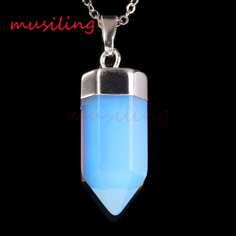 Musiling натуральный ювелирный камень большая шестиугольная Призма Подвеска