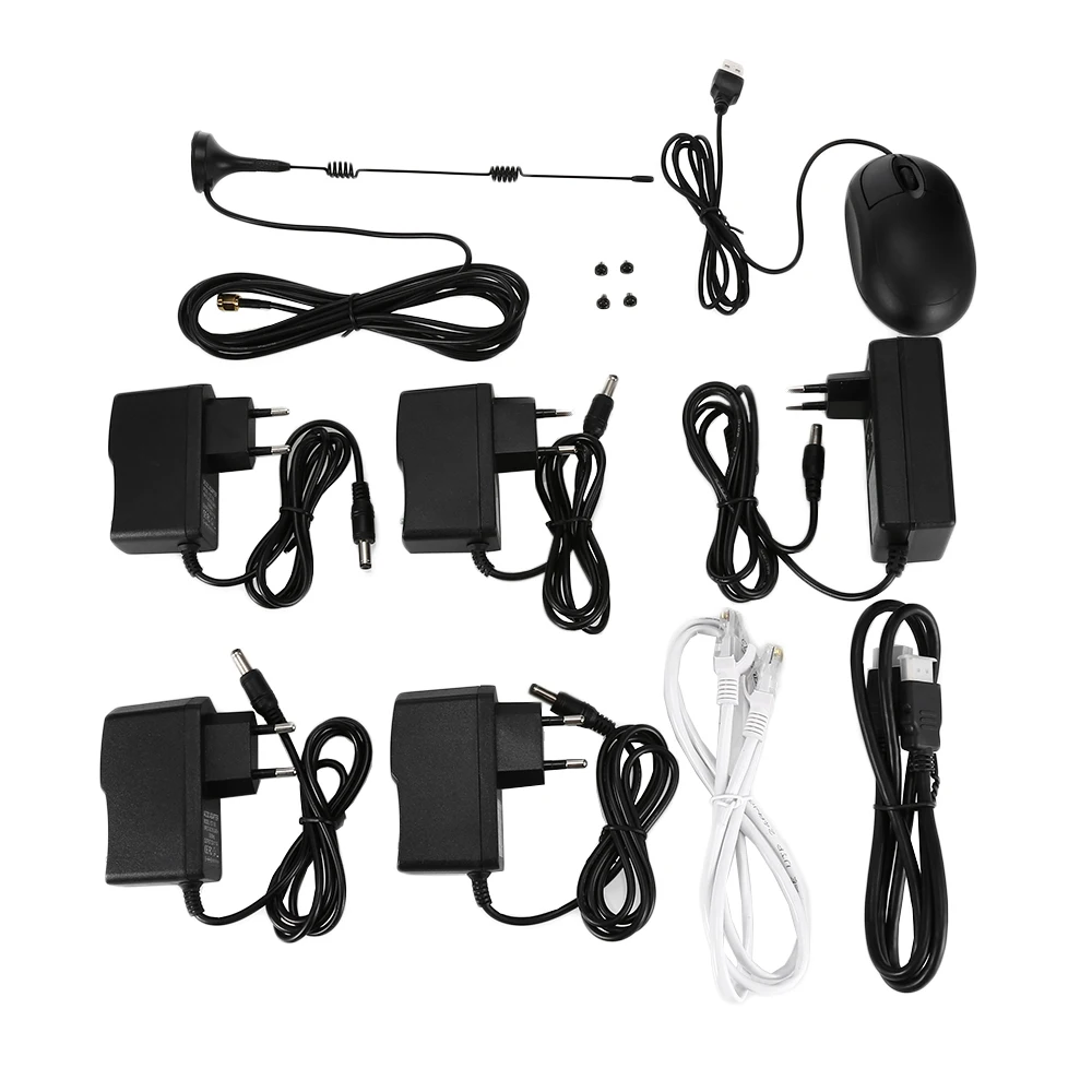 Hiseeu WNKIT 4HB612B 4CH Беспроводная CCTV 1080P NVR комплект открытый WiFi WLAN 2.0MP IP камера