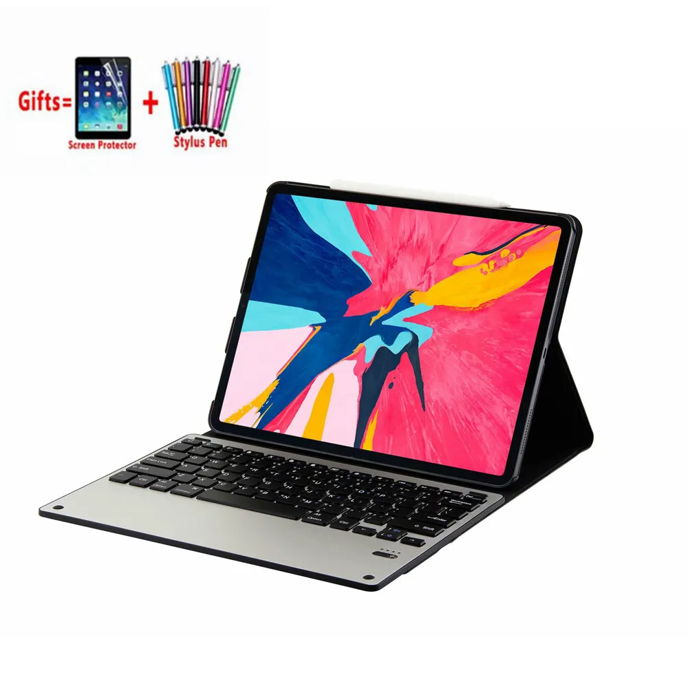 Ультратонкий съемный чехол с беспроводной клавиатурой Bluetooth для нового IPad Pro 12 9