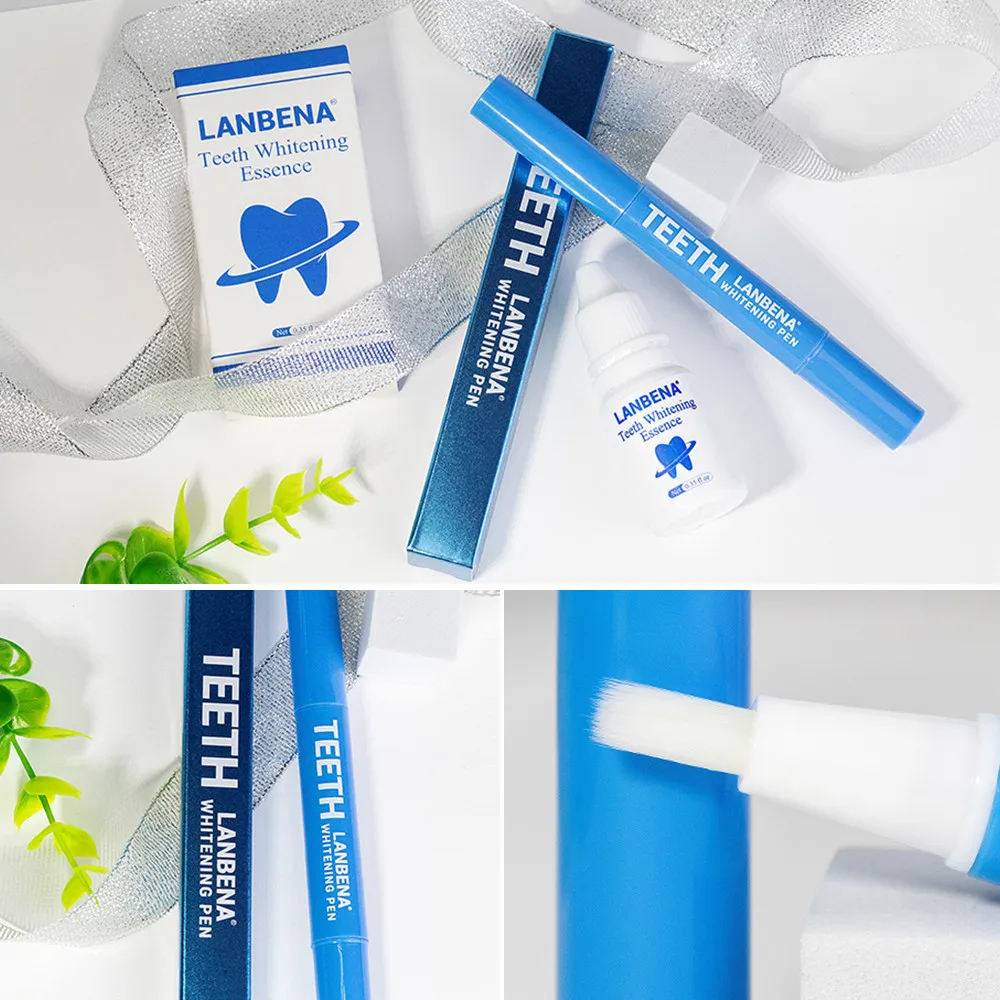 LANBENA Teeth Whitening Pen Cleaning Serum Removes Plaque Stains Dental Tools Oral Hygiene Tooth Gel Whitenning Brush Teeth