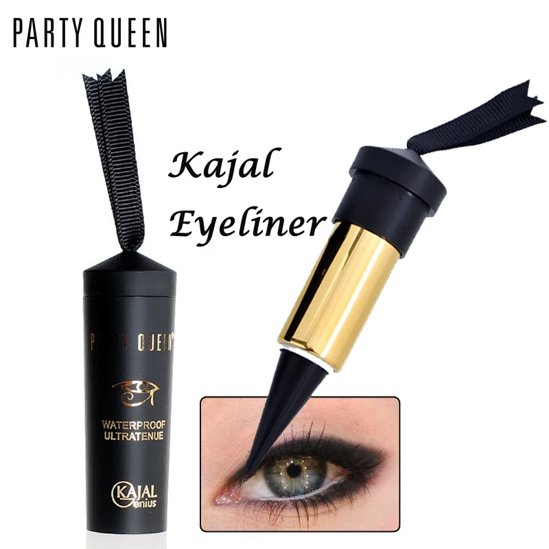 Водонепроницаемая Фирменная подводка для глаз Party Queen New Easy to Wear Black наклейка