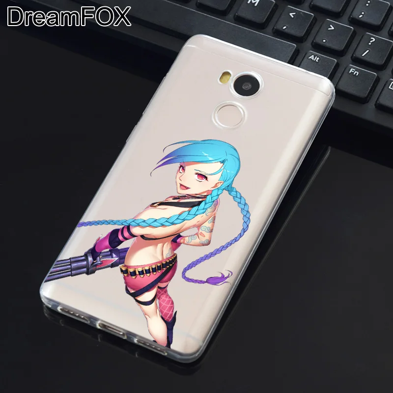 DREAMFOX M246 League Of Legends Jinkesi Мягкий силиконовый чехол из ТПУ для Xiaomi Redmi Note 3 4 4X5 5A 6 7 Pro Global