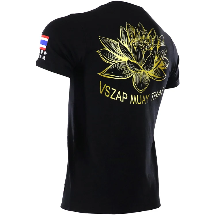 VSZAP Thai lotus MMA борьба sanshou футболка вещания wulinfeng Таиланд фитнес ящик с тигром