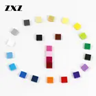 200 шт. плоская плитка, 1x1, обучающие игрушки для детей, Строительные кирпичи MOC, QR-код, город, военный строительный аксессуар, блок 3070