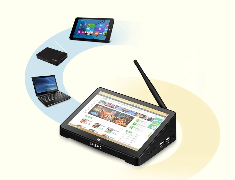 PIPO X8 Pro/X8S Мини ПК 7 дюймов 1280*800 Win10/Windows10 Android 5,1 двойная ОС Intel Z8350/Z3735 четырехъядерный HDMI 2G ram 3 2G rom