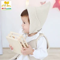 new 3 20 months baby boys girls wool cute solid color cap knitted hat warm ear protectors mz26