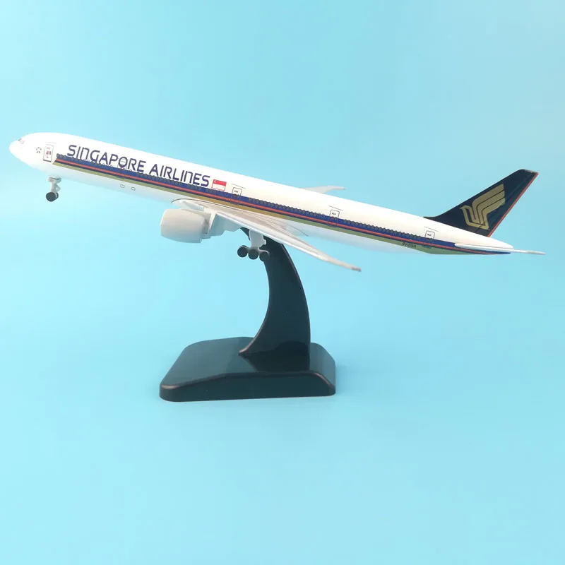 20CM Singapore B777 Модель самолета 20 см Американский турецкий Канада Япония Emirates Вьетнам Франция Египет Saudi Arabian Airlines Boeing 777 модель самолета - Цвет: 20CM Singapore B777