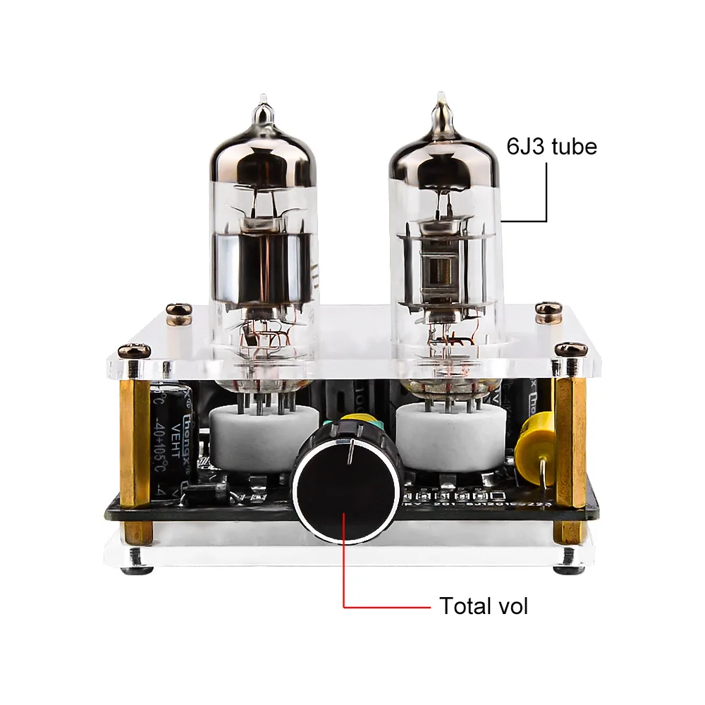 AIYIMA Audio 6J3 Tube Preamplifier HIFI Stereo Preamp Bile Buffer AMP Speaker Power Amplifier Home Theater DIY |