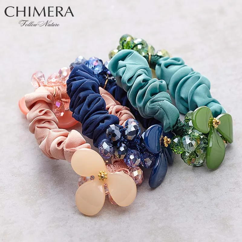 Модные резинки для волос CHIMERA 3 шт. эластичные цветочное кольцо резинка