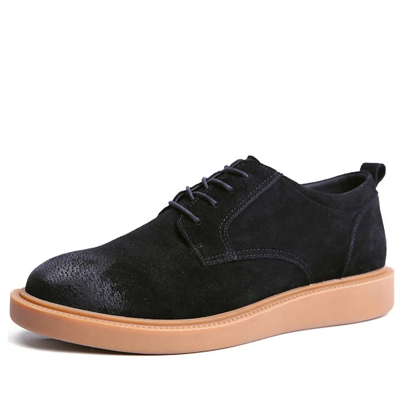 YWEEN New Autumn Casual Shoes Men Hard-Wearing Solid Lace-up Leather Man Fashion Oxford | Обувь