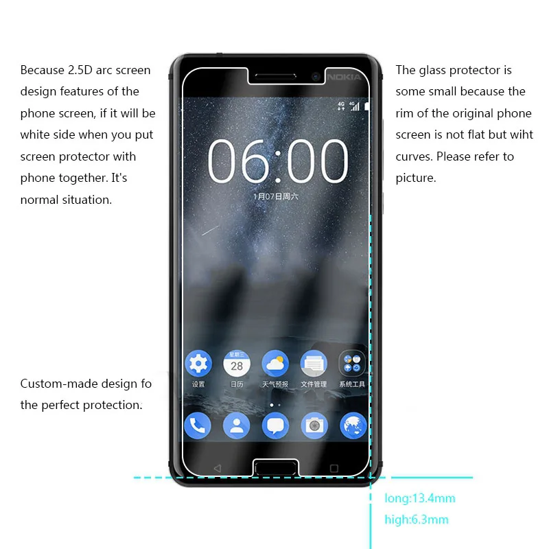 2 шт MRGO закаленное стекло для Nokia 6 5 3 защитная пленка экрана телефона 2017