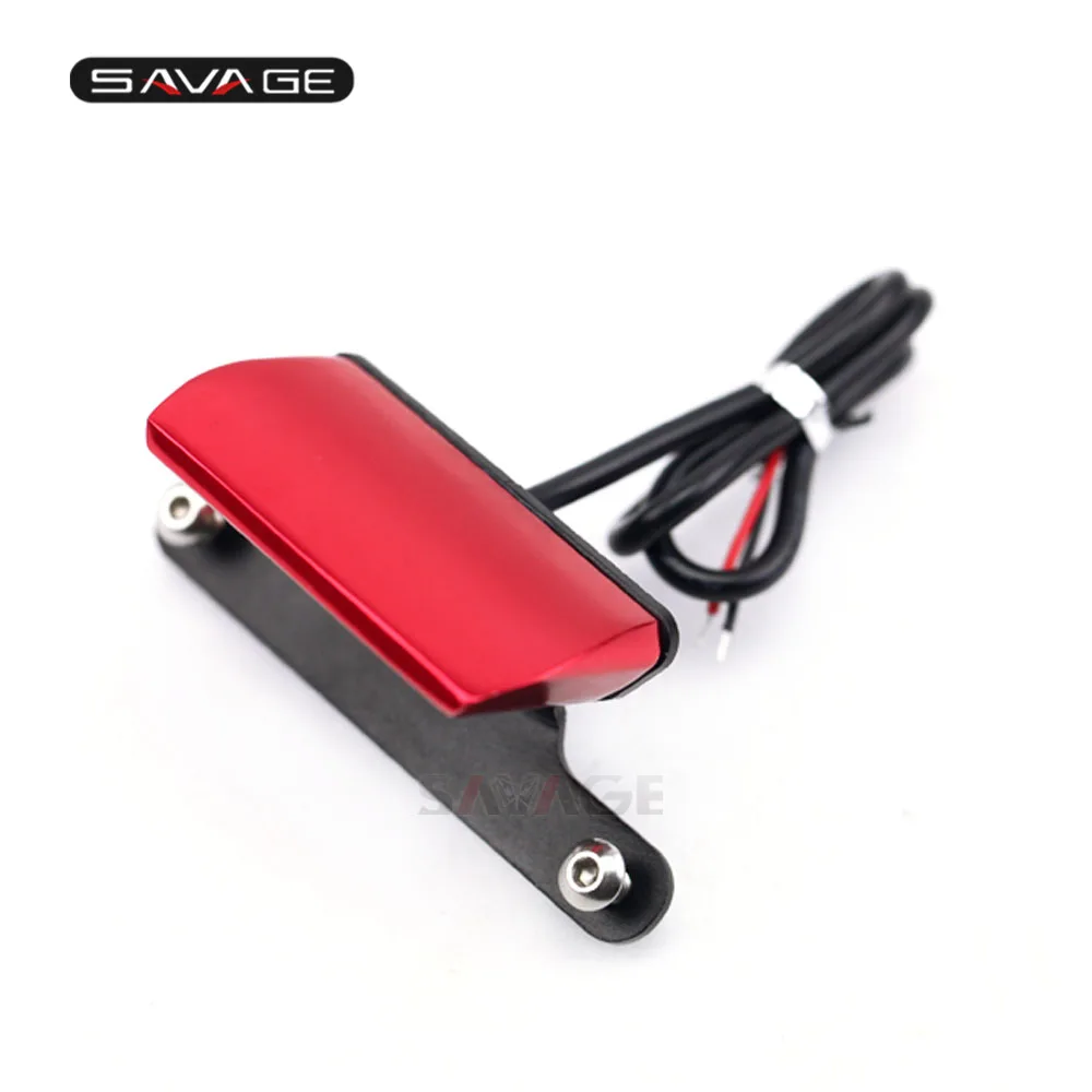 1 Light Red Держатель номерного знака светодиодный светильник для KAWASAKI Z800 2013 14 15 аксессуары для мотоциклов ХВОСТ Tidy Fender Eliminator CNC Z 800 - Цвет: 1 Light Red