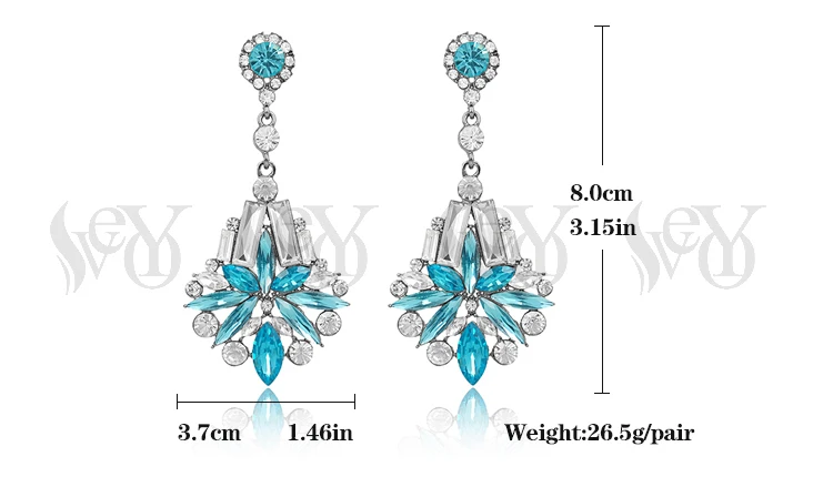 Женские длинные серьги кристалл VEYO роскошные высокого качества|jewelry making earring|jewelry