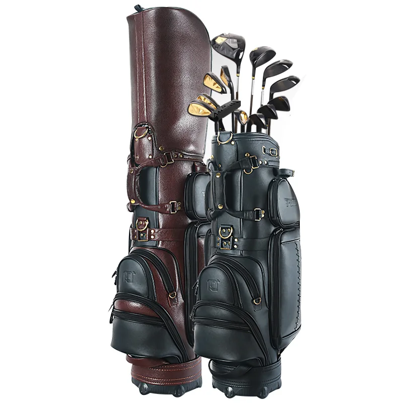 Golf Genuine Leather Bag Standard Ball Package High Quality Men Personalized Sport Golf Travel Cart Bag Custom / Team / Name PGM