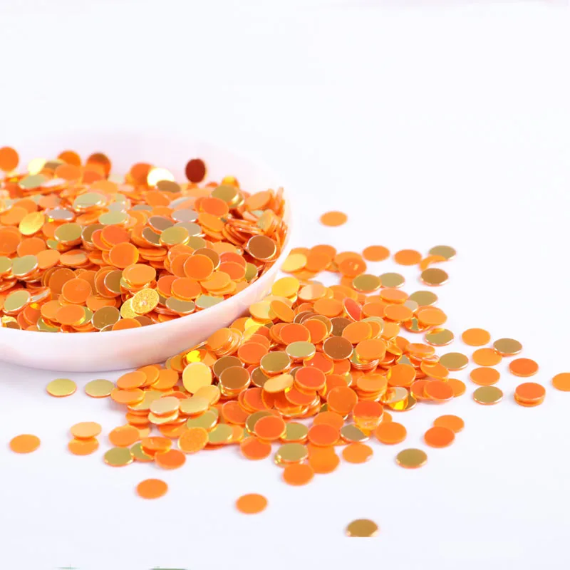JG Orange 10 г/лот, мульти размер, 1-4 мм, круг, форма точки, ПВХ, свободные блестки, пайетки, вечерние, для ногтей, блестки, свадебные конфетти украшения - Цвет: JG Orange