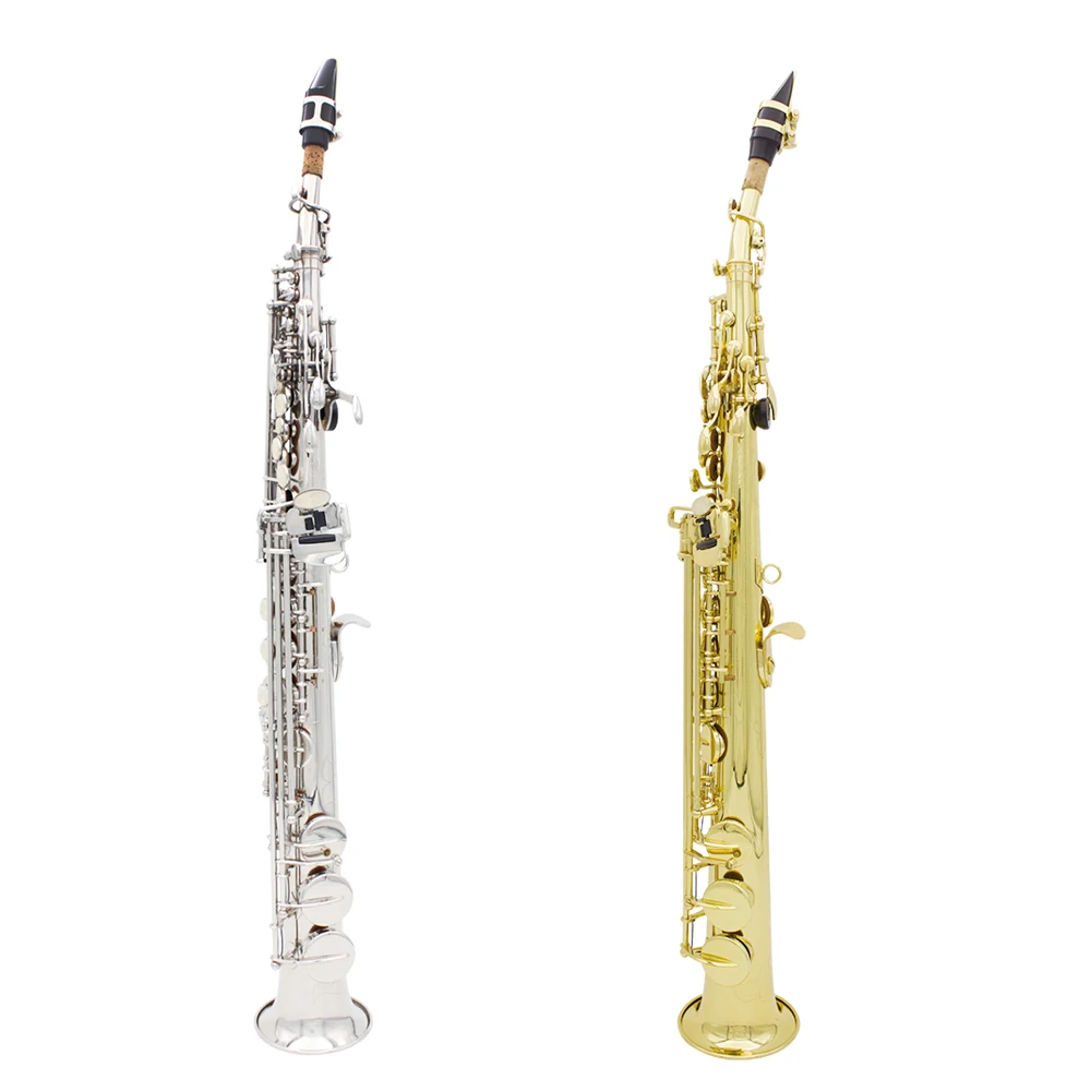 Bb сопрано саксофон альт красивые высокого качества латунь лакированная золото