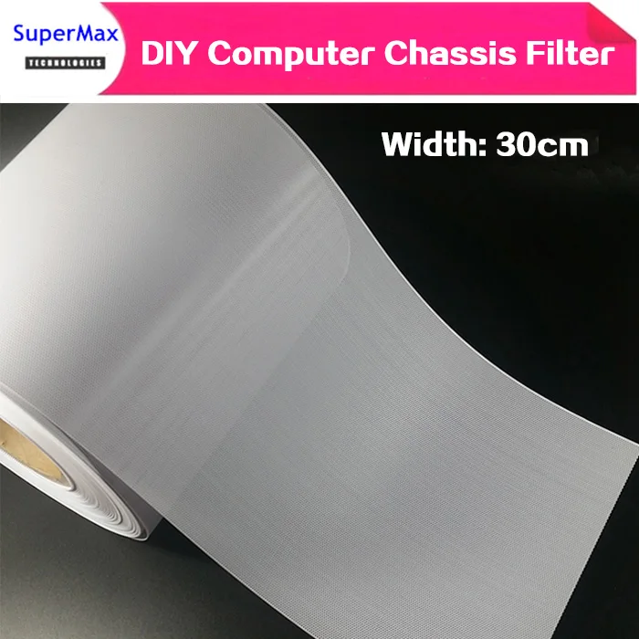 DIY 30 см компьютерный сетчатый чехол вентилятор охладитель ПВХ пылезащитный чехол Пылезащитная крышка шасси Пылезащитная сетка Магнитная полоса 1 м/лот