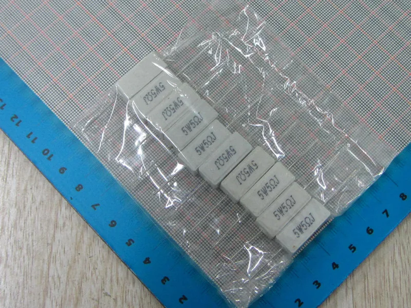10 шт. 5R 5 Вт цементное сопротивление 5Ohm 5% сопротивление|resistance 5w|cement resistance5w resistance |