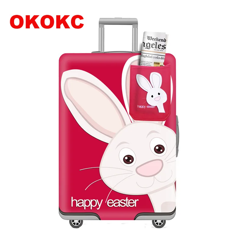 OKOKC Эластичный штамп для багажа защитный чехол для 19-32 дюймов тележка толстый чехол для костюма защитный чехол для пыли аксессуары для путешествий