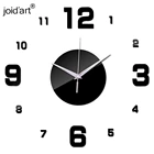 Настенные акриловые часы, горячие кварцевые круглые украшения сделай сам с одним лицом, антикварные 3d-часы для украшения дома, гостиной