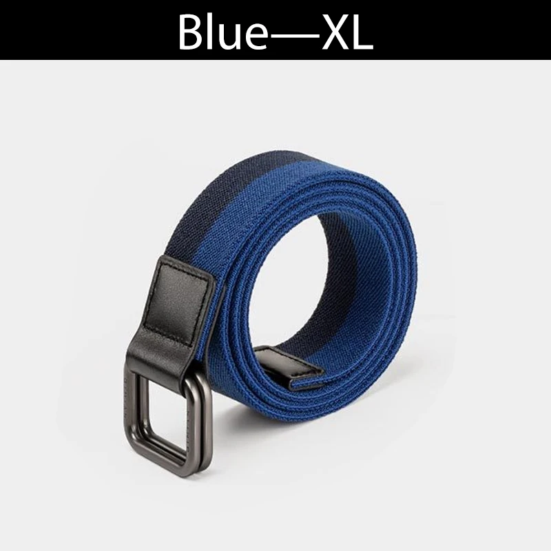 Blue XL 3 цвета xiaomi mijia эластичный тканевый спортивный ремень 38 мм широкий пояс эластичный свободный двойной кольцевой пряжкой из сплава мужской ремень смарт - Цвет: Blue XL