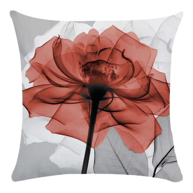 

Rose Cushion Covers Flower Throw Pillow Cover Polyester Decorative 45x45cm 45x45cm Pillow Case