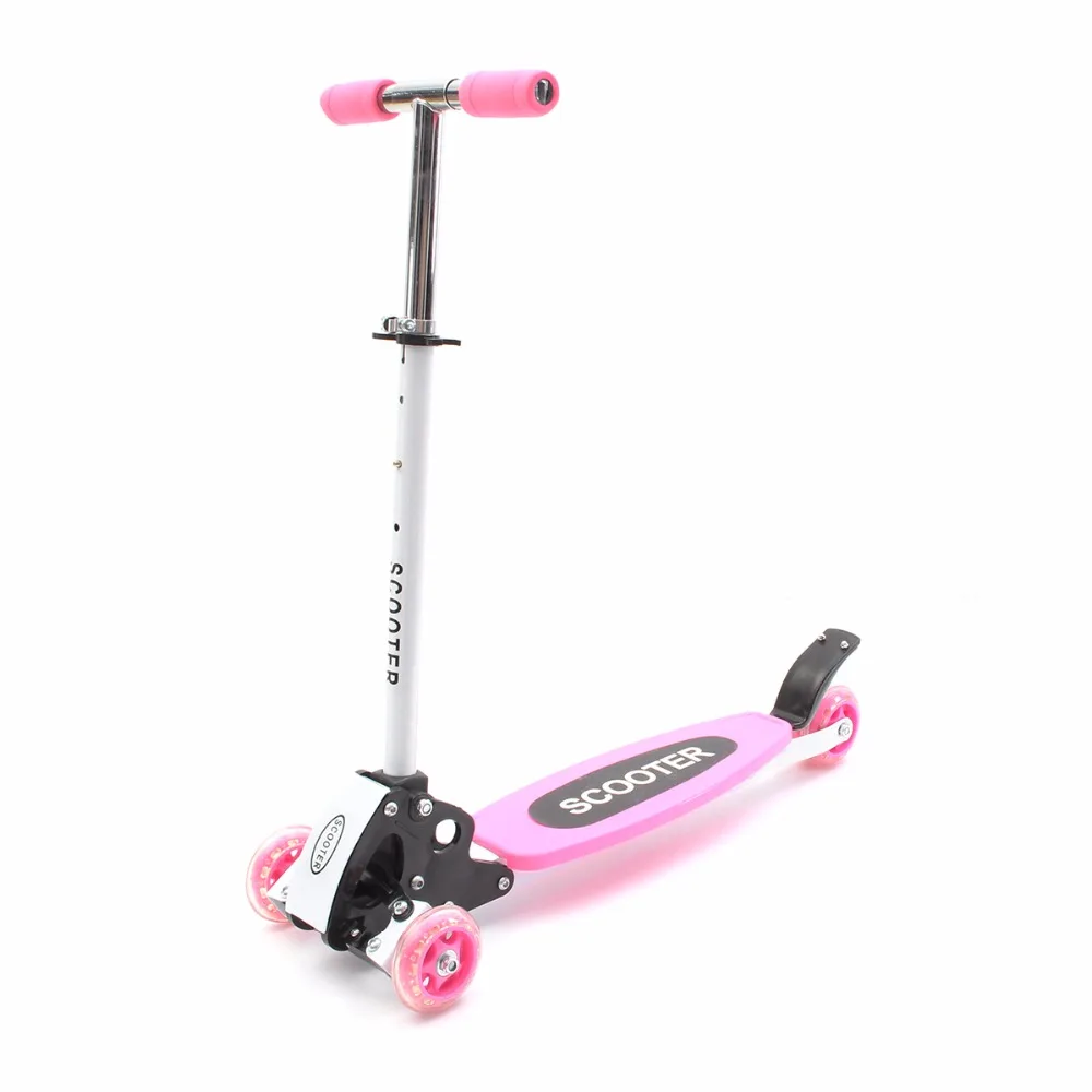 

Kids Folding 3 Wheels Tricycle Kick Children Scooter Kickboard Adjustable Height Handle