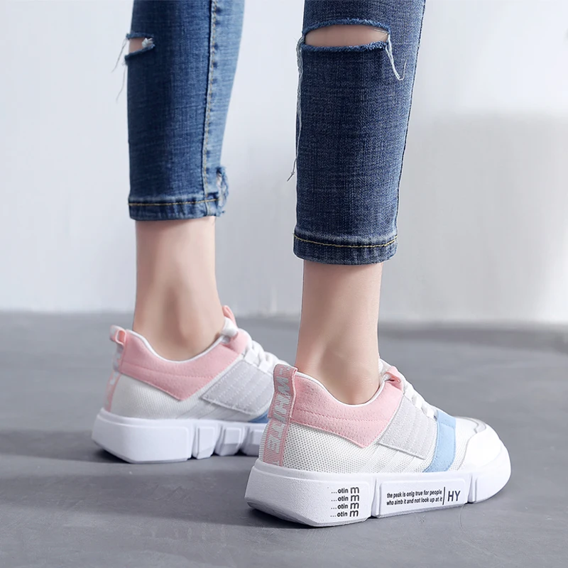 Женская Повседневная обувь 2019 летние женские кроссовки дышащие сетчатые женская