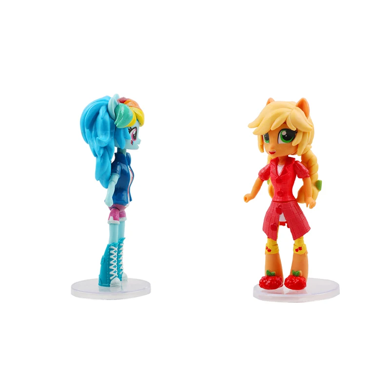 7 шт./компл. 14 см игрушки My Little Pony всех цветов радуги; платье в серии «редкость ПВХ экшн Фигурки Коллекционная модель куклы для детей, подарки