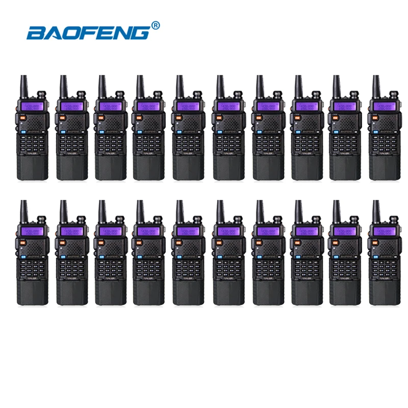 20 шт. Baofeng UV 5R 3800 мАч рация Dual Band 136 174 мГц 400 520 Макс 5 вт CB Любительское Радио UV5R КВ